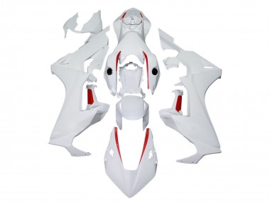 Beste Honda CBR1000RR Motorrad Verkleidung 2017-2023 - Weiss mit Rot Linie