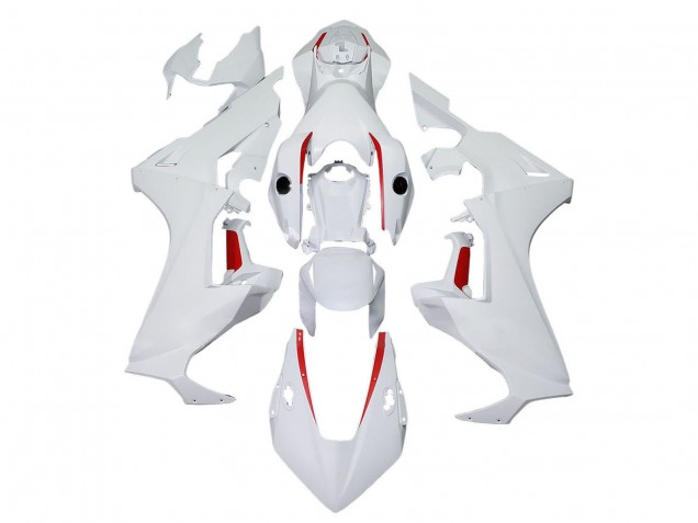 Beste Honda CBR1000RR Motorrad Verkleidung 2017-2023 - Weiss mit Rot Linie