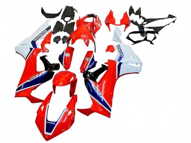 Beste Honda CBR1000RR Motorrad Verkleidung Kit 2017-2023 - Weiss Rot Blau