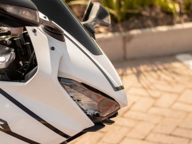 Beste Honda CBR1000RR Motorrad Verkleidung 2017-2023 - Weiss mit Schwarz Streifen Fireblade