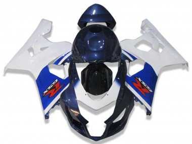 Beste Suzuki GSXR 600/750 Motorrad Verkleidung 2004-2005 - Weiss Blau Schwarz Rot