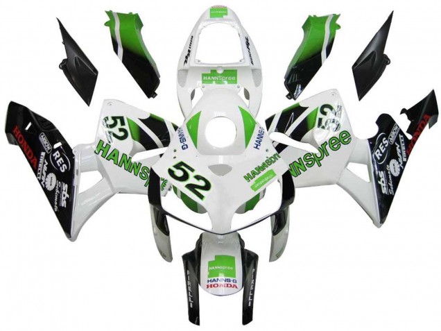 Beste Honda CBR600RR Motorrad Verkleidung 2005-2006 - Grun Weiss Schwarz hannspree 52