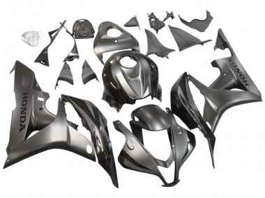 Beste Honda CBR600RR Motorrad Verkleidung 2007-2008 - Silber Glanzendes Schwarz