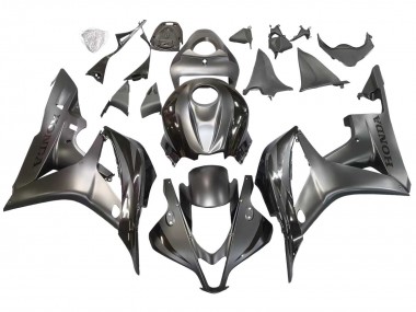 Beste Honda CBR600RR Motorrad Verkleidung 2007-2008 - Silber Glanzendes Schwarz