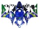 Beste Honda CBR600RR Motorrad Verkleidung 2007-2008 - Blau Grun MoviStar Castrol