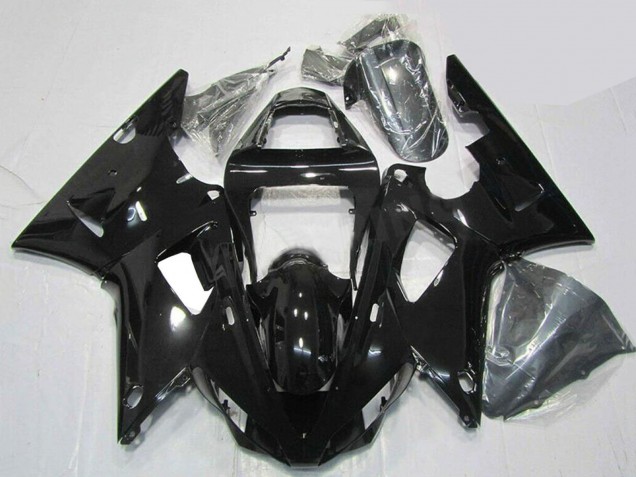 Beste Yamaha YZF R1 Motorrad Verkleidung 2000-2001 - Glanzendes Schwarz