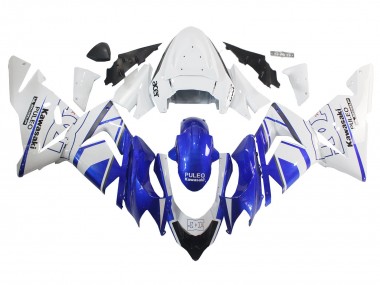 Beste Kawasaki ZX10R Motorrad Verkleidung 2004-2005 - Schwarz Weiss