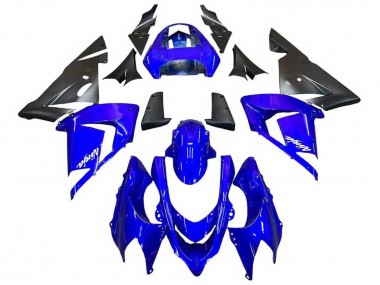 Beste Kawasaki ZX10R Motorrad Verkleidung 2004-2005 - Blau Schwarz Ninja