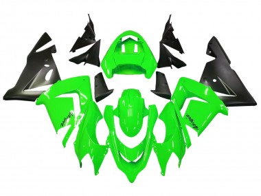 Beste Kawasaki ZX10R Motorrad Verkleidung 2004-2005 - Grun Schwarz Ninja