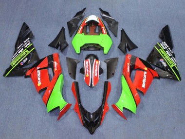 Beste Kawasaki ZX10R Motorrad Verkleidung 2004-2005 - Grun Weiss Ninja