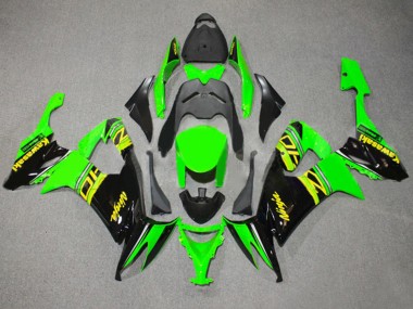 Beste Kawasaki ZX10R Motorrad Verkleidung 2008-2010 - Grun Glanzendes Schwarz Gelb