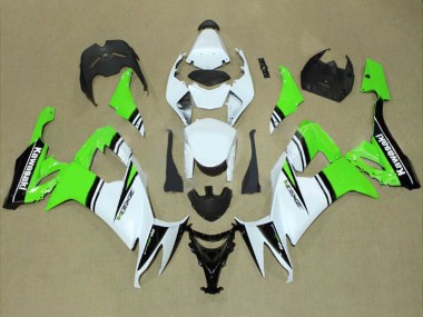 Beste Kawasaki ZX10R Motorrad Verkleidung 2008-2010 - Weiss Grun Schwarz