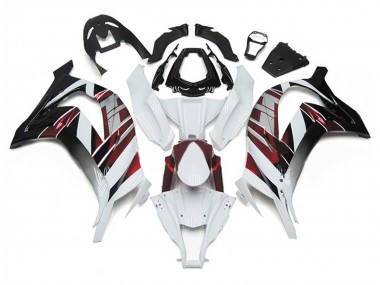 Beste Kawasaki ZX10R Motorrad Verkleidung 2011-2015 - Weiss Rot Silber Schwarz