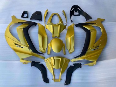 Beste Kawasaki ZX10R Motorrad Verkleidung 2011-2015 - Gold Schwarz