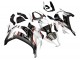 Beste Kawasaki ZX10R Motorrad Verkleidung 2011-2015 - Weiss Glanzendes Schwarz Matt Schwarz Rot
