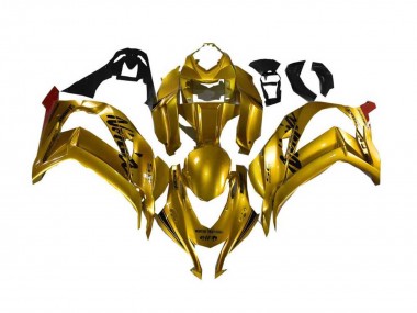 Beste Kawasaki ZX10R Motorrad Verkleidung 2016-2020 - Gold Schwarz