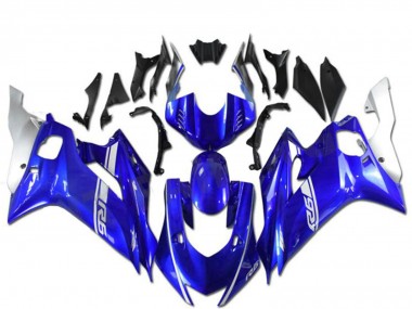 Beste Yamaha YZF R6 Motorrad Verkleidung 2017-2025 - Blau Silber