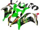 Beste Kawasaki ZX10R Motorrad Verkleidung 2016-2020 - Grun Gelb Rot Schwarz Elf Monster