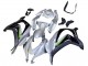 Beste Kawasaki ZX10R Motorrad Verkleidung 2016-2020 - Silber Grun Schwarz