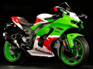Beste Kawasaki ZX10R Motorrad Verkleidung 2021-2026 - Weiss Grun Rot