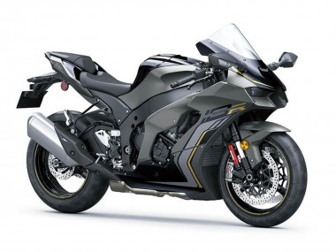 Beste Kawasaki ZX10R Motorrad Verkleidung 2021-2025 - Schwarz Grau Gold