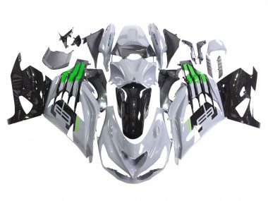 Beste Kawasaki ZX14R ZZR1400 Motorrad Verkleidung 2012-2024 - Grau Grun Schwarz