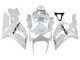 Beste Kawasaki ZX6R Motorrad Verkleidung 2003-2004 - Weiss Schwarz Aufkleber