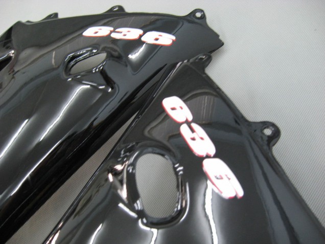 Beste Kawasaki ZX6R Motorrad Verkleidung 2003-2004 - Glanzendes Schwarz