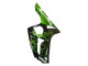 Beste Kawasaki ZX6R Motorrad Verkleidung 2003-2004 - Glanzendes Schwarz Grun Flamme