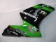 Beste Kawasaki ZX6R Motorrad Verkleidung 2003-2004 - Grun Schwarz Elf Bridgestone