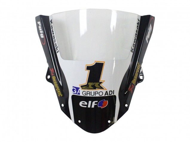 Beste Kawasaki ZX6R Motorrad Verkleidung 2009-2012 - Grun Glanzendes Schwarz Gelb Weiss Rot Elf Monster