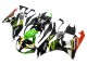 Beste Kawasaki ZX6R Motorrad Verkleidung 2009-2012 - Grun Glanzendes Schwarz Gelb Weiss Rot Elf Monster