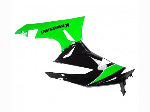 Beste Kawasaki ZX6R Motorrad Verkleidung 2009-2012 - Grun Glanzendes Schwarz
