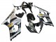 Beste Suzuki GSXR 1000 Motorrad Verkleidung 2003-2004 - Glanzendes Schwarz Silber Grau Gelb