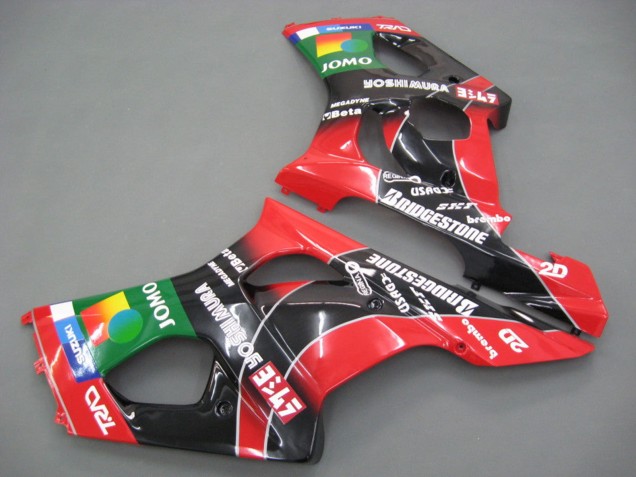 Beste Suzuki GSXR 1000 Motorrad Verkleidung 2003-2004 - Rot Gelb Blau Grun Schwarz JOMO