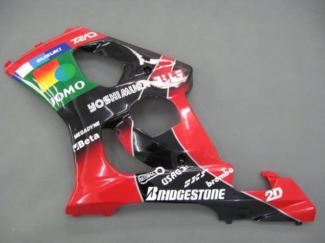 Beste Suzuki GSXR 1000 Motorrad Verkleidung 2003-2004 - Rot Gelb Blau Grun Schwarz JOMO