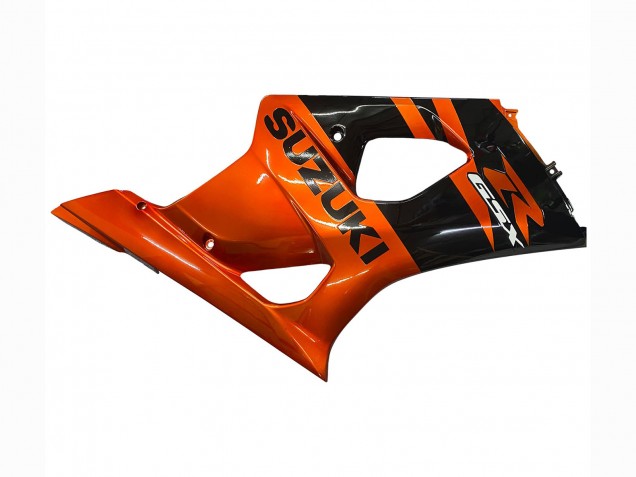 Beste Suzuki GSXR 1000 Motorrad Verkleidung 2003-2004 - Burnt Orange Glanzendes Schwarz