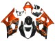 Beste Suzuki GSXR 1000 Motorrad Verkleidung 2003-2004 - Burnt Orange Glanzendes Schwarz