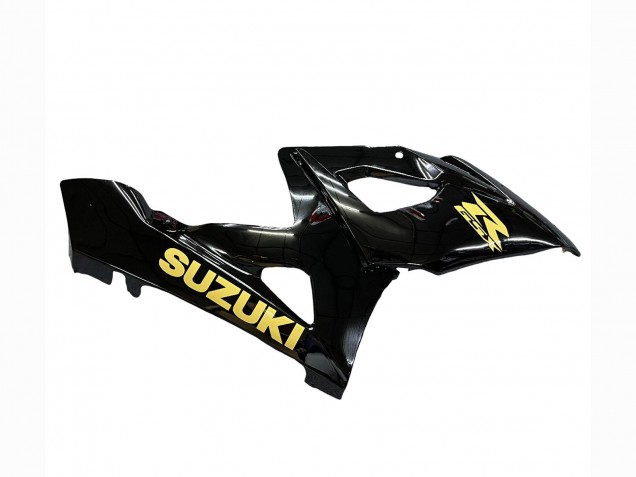 Beste Suzuki GSXR 1000 Motorrad Verkleidung 2005-2006 - Glanzendes Schwarz Gold Aufkleber