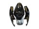 Beste Suzuki GSXR 1000 Motorrad Verkleidung 2005-2006 - Glanzendes Schwarz Gold Aufkleber