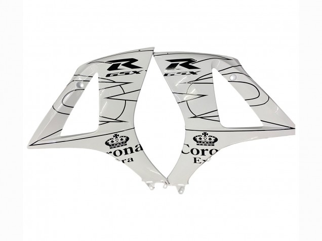 Beste Suzuki GSXR 1000 Motorrad Verkleidung 2007-2008 - Weiss Schwarz Alstare Corona Motul