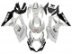 Beste Suzuki GSXR 1000 Motorrad Verkleidung 2007-2008 - Weiss Schwarz Alstare Corona Motul