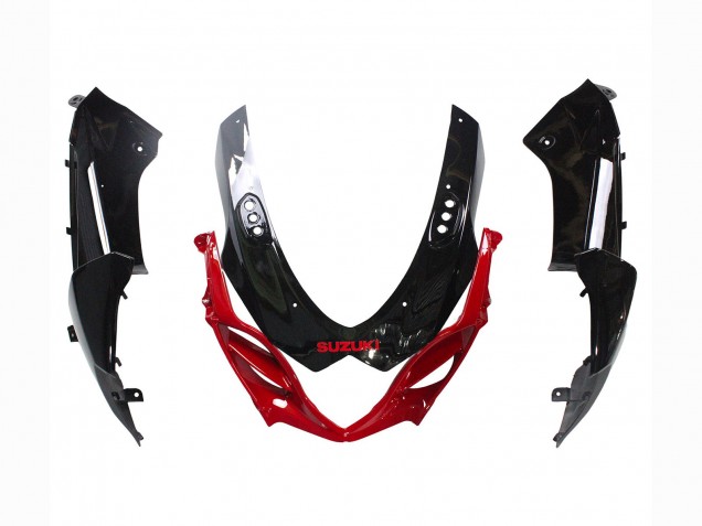Beste Suzuki GSXR 1000 Motorrad Verkleidung Kit 2009-2016 - Glanzendes Schwarz Rot