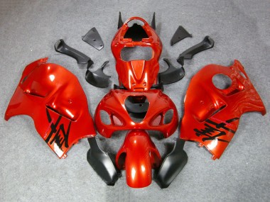 Beste Suzuki GSXR 1300 Hayabusa Motorrad Verkleidung 1996-2007 - Orange Rot