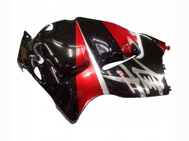 Beste Suzuki GSXR 1300 Hayabusa Motorrad Verkleidung 1996-2007 - Rot Glanzendes Schwarz Hayabusa