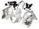 Beste Suzuki GSXR 1300 Hayabusa Motorrad Verkleidung 1996-2007 - Weiss Silber Hayabusa