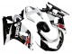 Beste Suzuki GSXR 600 / GSXR 750 Motorrad Verkleidung 2001-2003 - Weiss Glanzendes Schwarz Rot