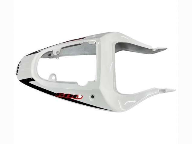 Beste Suzuki GSXR 600 / GSXR 750 Motorrad Verkleidung 2001-2003 - Weiss Glanzendes Schwarz Rot