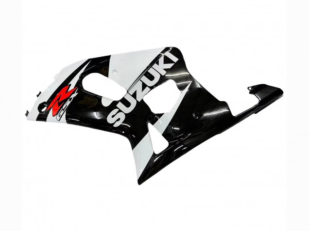 Beste Suzuki GSXR 600 / GSXR 750 Motorrad Verkleidung 2001-2003 - Weiss Glanzendes Schwarz Rot