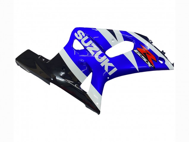 Beste Suzuki GSXR 600 / GSXR 750 Motorrad Verkleidung 2001-2003 - Blau Weiss Glanzendes Schwarz Rot